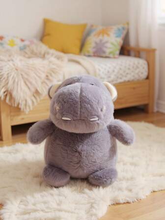 1pc 25cm/9.84in Creative Hippopotamus Plush Doll, Cute Hippo Doll, Animal Plush, Gift For Girls, Birthday, Christmas, Halloween, New Year, Holiday