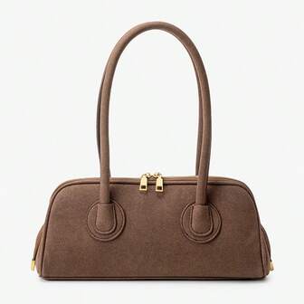 Bolso de mano vintage para mujer, nueva bolsa de hombro/axilar de moda mate, bolso de mano de alta gama