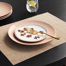 2pk Placemat Tan Heathered Vinyl - Threshold - 1 - View 3