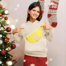 1 Stück Mädchen Hüfttasche, süße Umhängetasche mit 26 A-Z Buchstaben, geeignet für den täglichen Gebrauch, Outdoor, Reisen, Wandern, tragbar, ideales Geschenk