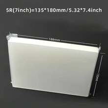 100pcs Transparent Plastic Laminating Pouches, 4 Sizes Available (A4/3R/4R/5R) For Cards, Business Cards, Office Documents, Photo Protection, Compatible With All Laminating Machines