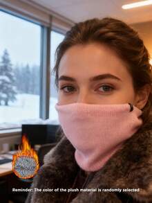 1 Stück/2 Stück/3 Stück Set dicke, thermisch gefütterte, warme und dehnbare Fahrrad-Schals - windundurchlässiger und kälteresistenter Doppellagenschal für Outdoor-Laufen, Skifahren, Damen warme Gesichtsmaske & Halswärmer, geeignet für Outdoor-Wintersport - Verschiedenfarbig - Übersicht 8