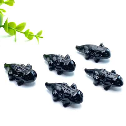 Random 1PC Salamander Carving Decoration, Gemstone Jewelry, Glitter, Easter Gift, Women Gift, Girlfriend Gift, Halloween Gift, Christmas Gift, Home Decoration, Party Decoration, Crystal Ornaments, Table Decoration