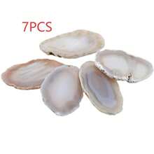 5/10/15/20 Stück Achat Licht Tisch Scheiben, Heilkristalle Geoden Steine, asymmetrische Heim Dekoration Schmuckherstellung, elegantes Grau, für Balance und Harmonie, Glück und spirituelle Energie