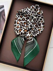 Green Edge Leopard Print