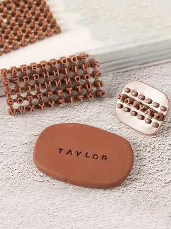 1 Set Alphabet Pottery Tools, Suitable For Ceramic, Polymer Clay, Soap - Alphabet Stamps, Number Stamps, Symbol Stamps, Embossing Molds, DIY Soap Molds With Letters And Numbers