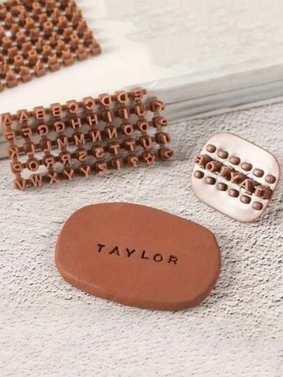 1 Set Alphabet Pottery Tools, Suitable For Ceramic, Polymer Clay, Soap - Alphabet Stamps, Number Stamps, Symbol Stamps, Embossing Molds, DIY Soap Molds With Letters And Numbers