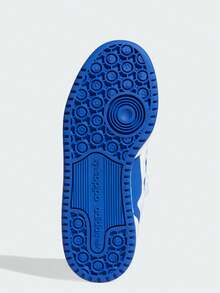 阿迪达斯 (ADIDAS) Adidas Originals FORUM Low J 复古款，轻便耐穿，防滑低帮滑板鞋，白蓝配色，经典魔术贴运动滑板鞋，儿童款 - 藍白色 - 查看 10
