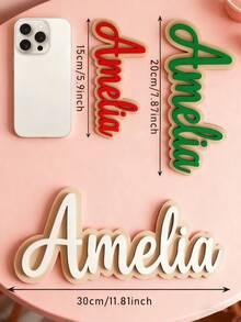 Una placa de madera personalizada, perfecta para personalizar la decoración de tu hogar, el número de apartamento, la puerta del dormitorio o como un letrero personalizado para la puerta principal o Navidad. Perfecto para mostrar nombres de familia, nombres de tiendas o nombres de mascotas. Un regalo pensativo para cumpleaños, celebraciones de regreso a la escuela, inauguraciones de casa, bodas, San Valentín, Navidad y Acción de Gracias, y también un gran regalo para parejas, niños, recién casados y amigos. - Multicolor - Ver 8