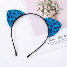 1pc Solid Color Cute Elegant Chic Polyester Fiber Party/Street Vintage Rabbit Ears Headband,Suitable For All Seasons Including Easter Halloween