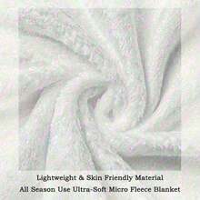 Premium Soft Blanket With Vivid Magical Inspired Character Print, Cozy Plush Throw Blanket For Home Decor, Ideal For Snuggling On Sofa Or Bed, Unique Patterned Blanket Perfect As A Gift - 白色 - 查看 2