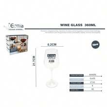 6-Pack Tall Glasses For White And Red Wine, Large Capacity, Narrow-Neck Goblets, Clear, Lead-Free Glass, Wine Glass Set, Thin Rim, Easy Decanting, Long Stem Design, Stable Base, Shatter-Resistant, Heat-Resistant, Machine Washable, Perfect For Restaurants, Bars, Parties, Weddings, Wine Tastings, Champagne Alternatives, Multi-Purpose Cold Drink Cups, Gift Box, Ideal For Gift Giving - Transparent - View 11