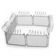 1件套军用集装箱围栏场景配件隔离围栏网片积木玩具 - 彩色 - 查看 13