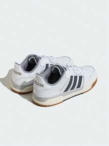 Adidas ENTRAP Comfortable Versatile Non-Slip Durable Low-Top Retro Basketball Shoes, Unisex, White & Blue, Retro American Campus Style Teenage Vibe Basketball Sneakers - White - View 6