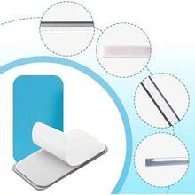 12pcs Under Cabinet Lights Magnetic Stickys, Adhesive Backing Magnetic Strips For Under Counter & Cabinet Lighting Universal Replacement Sticky Magnet Sheets (Rectangle 2) - 1_ - 查看 6