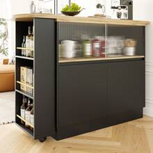 Stationary Storage Islands - Black - View 6