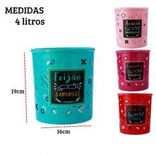 Decorated Printed Rice Pots 4 Liters Color Pedreira Utility Line - Đỏ - Xem 3