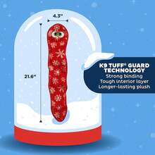 Outward Hound Durablez Stuffing-Free Squeaky Interactive Dog Toy, Tough Plush, Gecko, Green, Large - Green Gecko - View 2