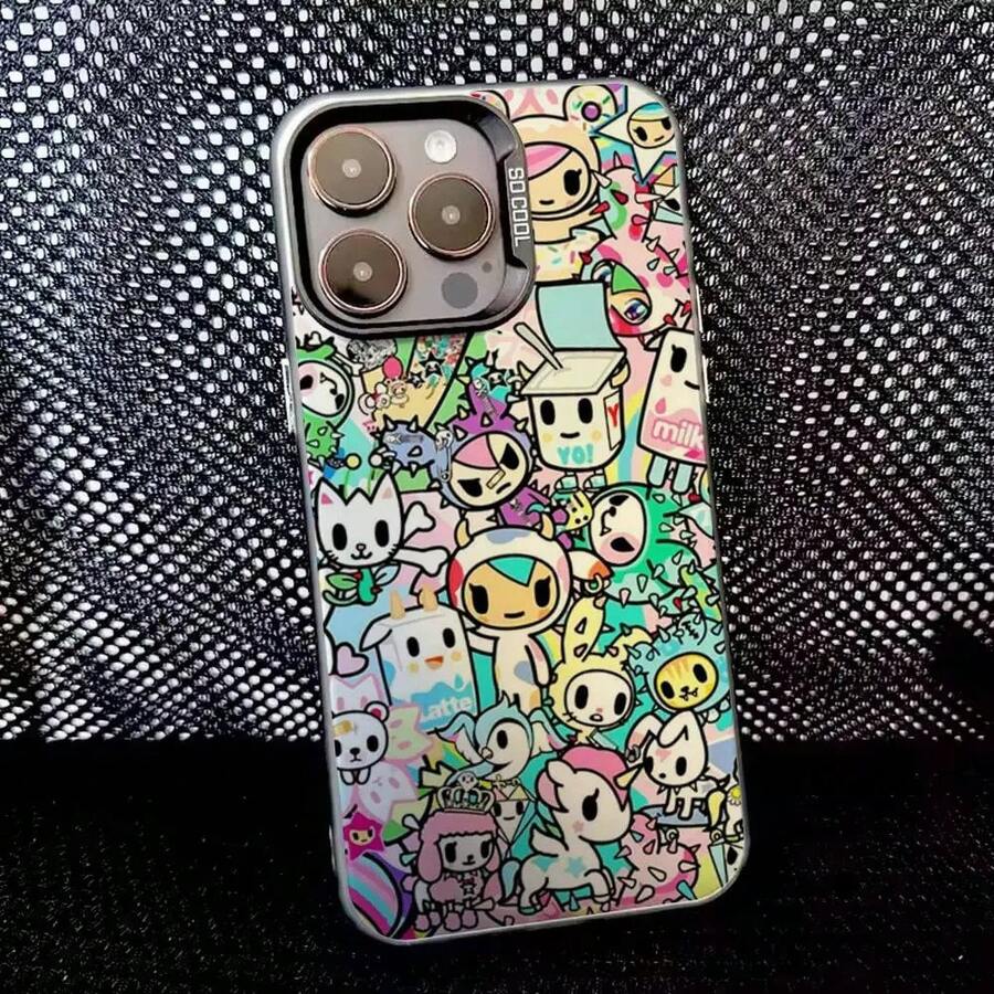 Japan T-Tokidokis Phone Case For IPhone 16,15,14,13,12,11,8,7,Pro,Max,Plus,Mini,XS,SE Anti Fall Black Matte Hard.Christmas Accessories. - z3 - 查看 1