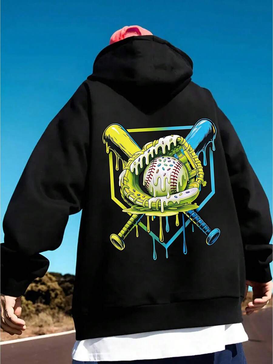 Tween Boy's Casual Wear - Red Hockey Mask Print Sweatshirt Sports Sweatshirt - Comfortable Polyester Knit Fabric, Easy To Clean And Machine Washable, Suitable For Streetwear, School, Street, Party, Travel Wear