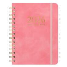 一套140页2026年计划本，包含周计划和月计划，螺旋装订，硬封面，适用于春节、教师节、圣诞节、儿童节等节日，高品质日记本，是办公、居家、学校用品、派对礼品、市场营销活动、商务礼品、广告礼品、促销品、会议礼品、福利礼品、节日礼品、奖励和纪念、公关礼品的理想之选。 - 彩色 - 查看 4