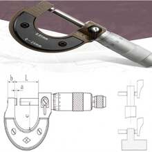 Micrómetro Exterior Precisión 0.125mm Medicion Industrial 0.1 Mm 2.5 Cm