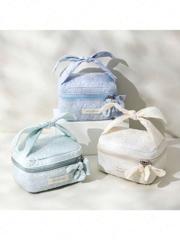 Women's Cosmetic Bag, Toiletry Bag, High-Looking Fresh Candy Color Storage Bag, Travel Portable Cosmetics And Skin Care Product Storage Bag