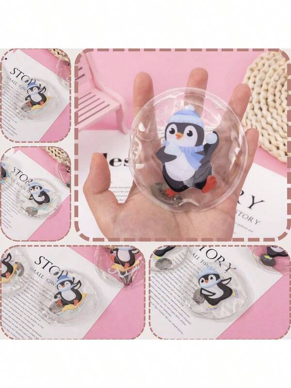 Reusable Snap-Activated Hand Warmers, Cute Penguin Designs - No Charging Required, 15-Min Instant Natural Heat(Recommend Buying Multiple), Ideal For Winter Outdoor, Camping, Office, Perfect Christmas Gift Set