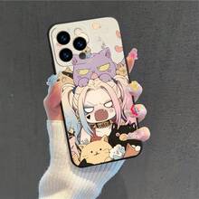 Funda protectora de teléfono de anime para iPhone 15ProMax/15Pro/15Plus/15/14ProMax/14Pro/14Plus/14/13ProMax/13Pro/13Mini/13/12ProMax/12Pro/12Mini/12/11ProMax/11Pro/11/XR, cómics, linda caricatura, impresión genial [GA285] - Color mixto 2 - Ver 2