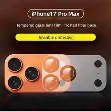 2025 New, Suitable For IPhone 17 Pro Max/17 Pro Screen Protector, Matte Back Film, Lens Film And Lens Protector Set, Ultra-Thin 0.15mm | Anti-Scratch/Fingerprint | Easy To Install | Compatible With Phone Case - Clear - View 6