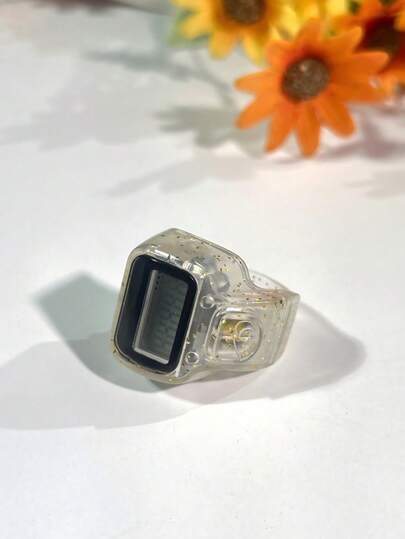 1个便携式电子计数器，带闪光灯、长按环绕效果、轻巧设计、斋月配件、优质材料，适用于运动、训练、斋月祈祷等。