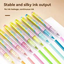 12 لون من أقلام الطلاء الأكريليك، بطرف فرشاة، بنظام حبر سائل مباشر، للقماش والصخور والزجاج والخشب والورق والقرع، لوازم فنية للأعمال اليدوية DIY - متعدد الألوان - مشاهدة 4