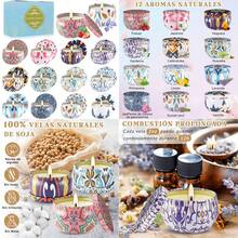 VIDA4U 12 Piezas Velas Aromaticas Decorativas de Cera de Soya 100% Natural para Aromaterapia Ideal para Ambientes Relajantes en Regalos de San Valentin Cumpleaños Aniversario y Navidad Escenario Perfecto para Momentos Especiales y Decoracion Elegante - Victoria - Ver 1