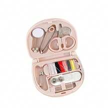1 Set Portable Mini Sewing Kit In Plastic Box, Compact Sewing Supplies For Travel, Emergency Repair, Home And Dorm Use, Suitable For All Seasons