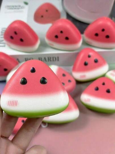 1pc Squishy Watermelon Stress Relief Toy, Slow Rebound Squeeze Decompression Gadget