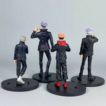 1pc Anime Figurine, Standing Pose Sorcerer Gojo, Yuji, Megumi, Toge, Nobara, Mai Zenin Model Ornament, 2D Character Doll Decor, Home Decoration, Car Accessories, Computer Accessories, Birthday Gift, Couple Gift, Commemorative, Theme Event, Holiday Decoration, Christmas, Halloween Gift