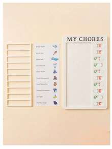 1 cái Bảng theo dõi kỷ luật bản thân, kế hoạch phát triển, danh sách nhiệm vụ, bảng kiểm tra kỷ luật bản thân, bảng ghi nhớ bằng nhựa có thể thay thế, dùng cho nhà hoặc xe hơi. - Nhiều màu - Xem 7