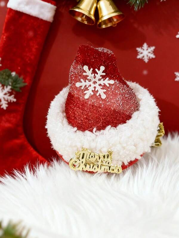 قطعة واحدة مشبك شعر للنساء بتصميم نجمة الثلج وبابا نويل وشجرة الميلاد ورجل الزنجبيل والفيونكة، اكسسوار شعر جميل لزينة الحفلات