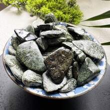 100 جرام من حجر الزيبرا الأخضر الطبيعي الكبير، مناسب لديكور المنزل وحوض السمك والأحواض المائية والنوافير وديكور المكتب وحشو المزهريات وتنسيق النباتات والتجميع والهدايا - أخضر - مشاهدة 5