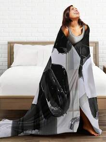 Kawss Kawaii Kaw  Blanket Super Soft Flannel Blanket Lightweight Warm And Comfortable Blanket Adult Gifts For All Seasons No Linting, Machine Washable - Black - View 6