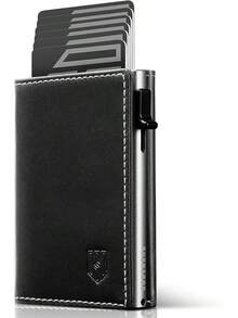 MagSnap Wallet For Men I Slim Ridge Wallet With Coin Pocket I Card Holder Magnetic Closure I RFID Protection - Silver-grey - View 1