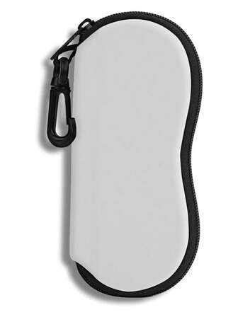 1pc Stylish White Eyeglasses Case With Convenient Hook, Perfect For Storing Most Eyewear, Ideal For Travel, Home, And Office Use, Durable And Lightweight Design, Protect Your Glasses From Scratches And Damage, Accessory For Fashion Enthusiasts, Great Gift Idea For Holidays And Special Occasions, Keep Your Vision Clear And Your Style On Point