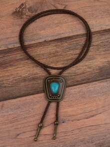 1pc Fashionable Retro Bolo Tie Sweater Chain Camera Accessory Necklace, Unique Alloy Pendant Lanyard - Multicolor - View 7