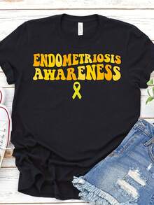 Endometriosis Awareness Shirt, Endometriosis Month Shirt, Endometriosis Port Shirt, Yellow Ribbon Shirt, Endo Surgery Shirt, Endo Awareness - 款式30 - 查看 1