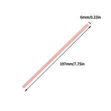 25/100 قطعة من قش الورق القابل للتخلص منه اللون الوردي النقي، بحجم 6*197 مم | أكثر ملاءمة لحفلات الزفاف وحفلات الخطوبة وعيد الحب وديكور القهوة/العصير ، قش للزفاف/ديكورات عيد الميلاد - وردي - مشاهدة 8