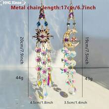 Even In Winter, It Can Bring You The Warm And Colorful Sunshine. Crystal Sunshine Collector, New Year's Gift, Home Decor, Projects Vibrant Scenes Of Light Indoors And Outdoors, Used For Hanging Wind Chime-Style Garden Sunshine Collectors Outside The Window, Crystal Rainbow Maker, Indoor And Outdoor Decoration - Multicolor - View 12