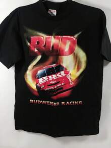 Mens Racing Monte Carlo T-Shirt Size Medium Bud Red Graphic Print - Style 4 - View 1