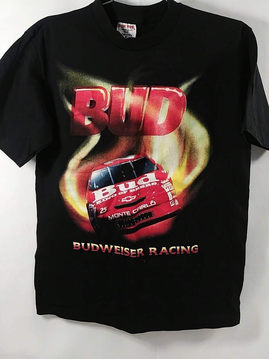 Mens Racing Monte Carlo T-Shirt Size Medium Bud Red Graphic Print - Style 4 - View 1