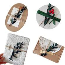 15/30/60pcs Eucalyptus Leaves, For Soap Making, DIY, Dried Flowers, Preserved Flowers, Home Decor, Cake Decoration - Green - View 5