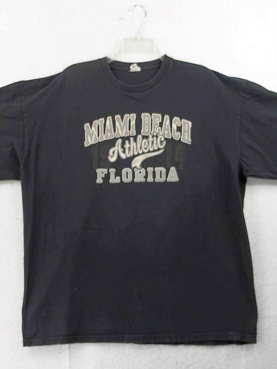 Miami Beach Florida Athletic Black T-Shirt Size Men's Size X Large - 款式18 - 查看 1
